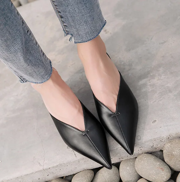 EAGSITY/туфли без задника Женские шлепанцы на каблуке рюмочка вечерние туфли Модные