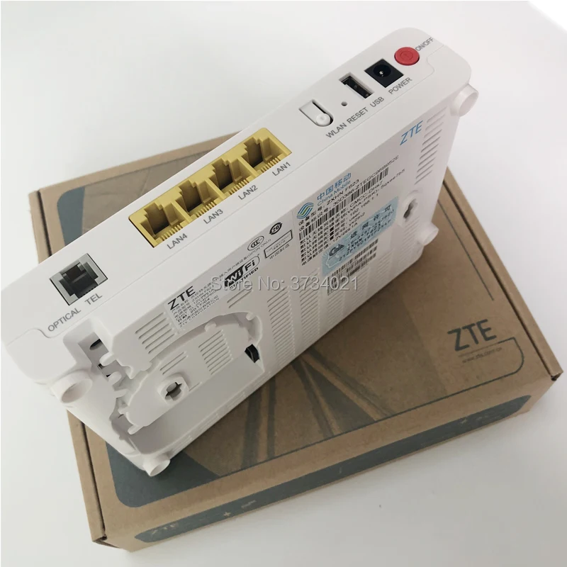 Бесплатная доставка ZTE F623 FTTH GPON ONU fiber optica 6 0 ONT роутер с 1GE + 3FE голос WIFI USB английская