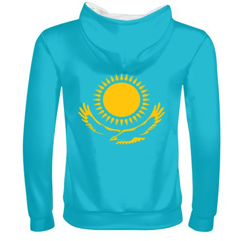KAZAKHSTAN мужской diy на заказ имя фото Каз толстовка на молнии Национальный флаг kz русский kazakh страна колледж Одежда для мальчиков