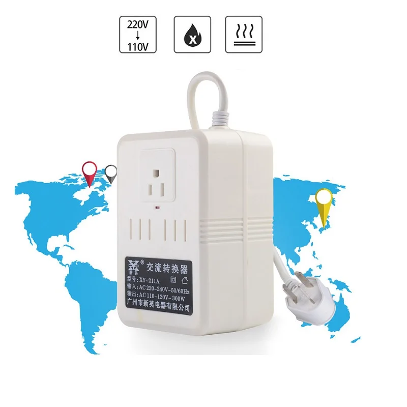 AU Plug to socket transformer силовой преобразователь 220В до 110В японский Американский