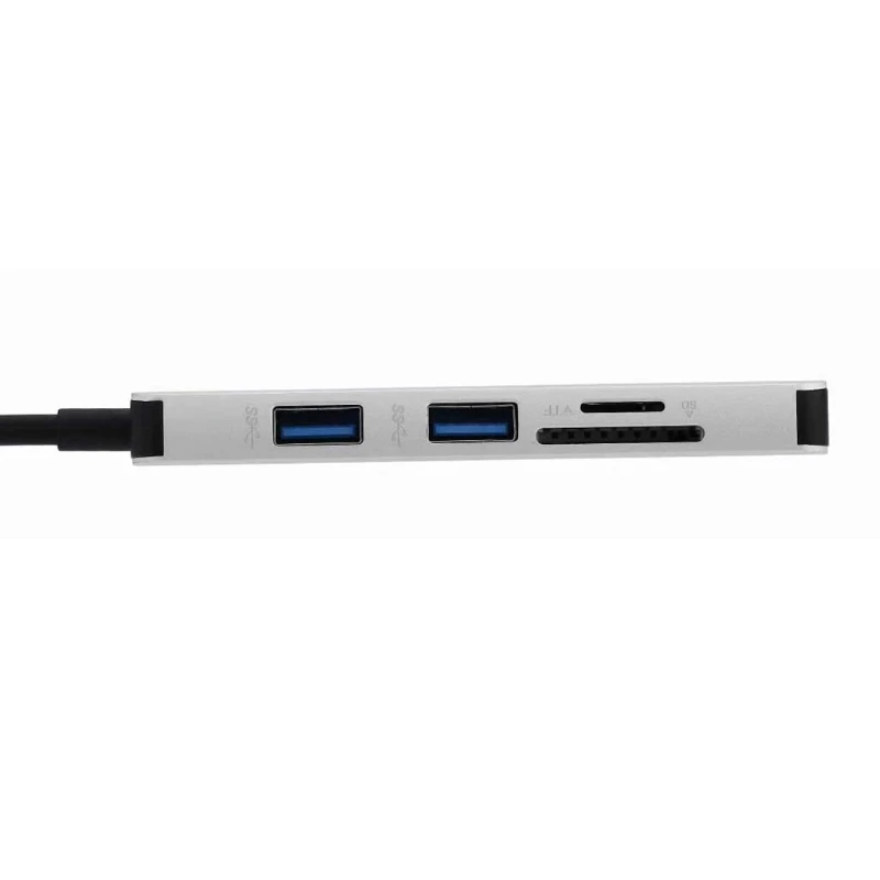 1 комплект USB+ type C 5в1 концентратор адаптер 3 USB 3,0 SD/TF кард-ридер для Macbook PC S9 Xiaomi высокоскоростной