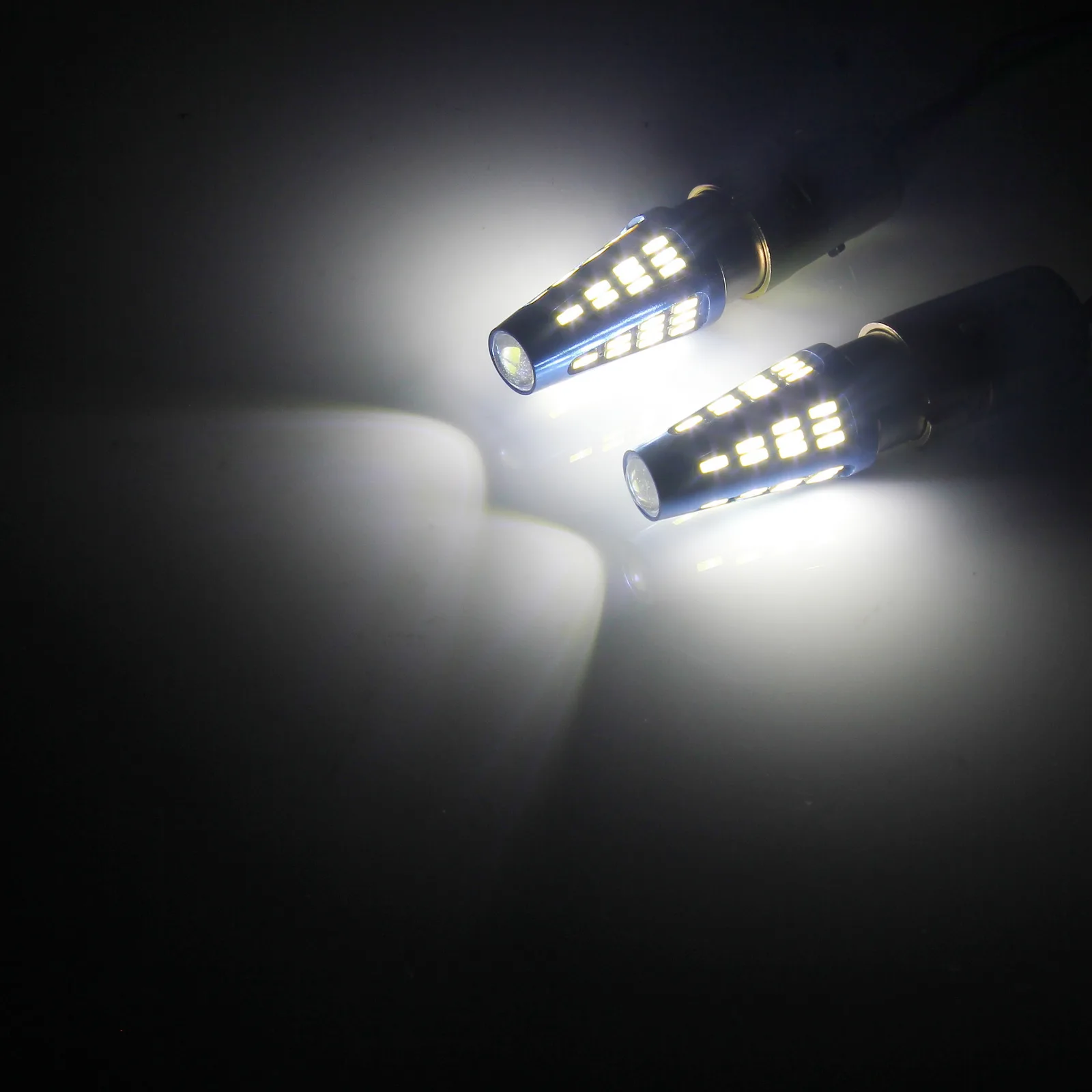 ANGRONG 2x белая 380 P21/5 Вт BAY15d офсетная лампа SMD 48 Светодиодный Боковой индикатор