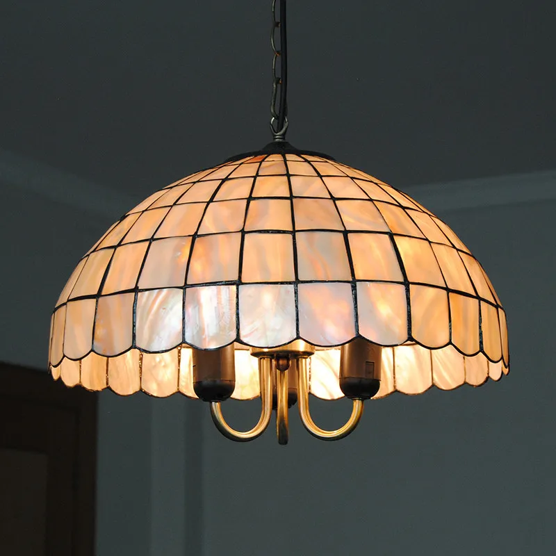 1" Простой Подвесной Светильник Тиффани креативный Ретро витраж абажур Tiffanylamp для гостиной светильник ing светильники PL811