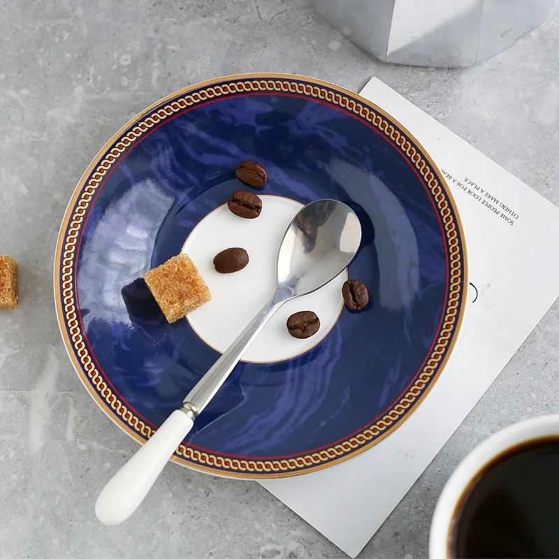 Classic abstract line ceramic coffee cup Fashion geometric pattern afternoon black tea | Дом и сад