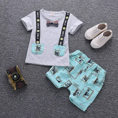 Boys' Clothing sets Summer Children Cartoon New Kids Cotton Cute Sets Baby Boy Outfit Costumes Set | Мать и ребенок