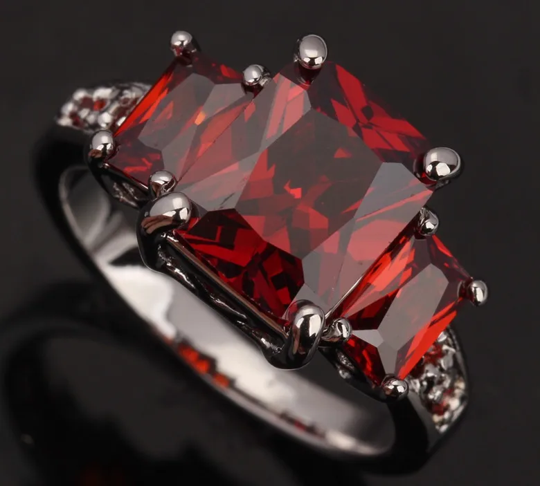 Распродажа серебряные ювелирные изделия с зеленым покрытием Размер 6 / 7 8 9 S0327|jewelry