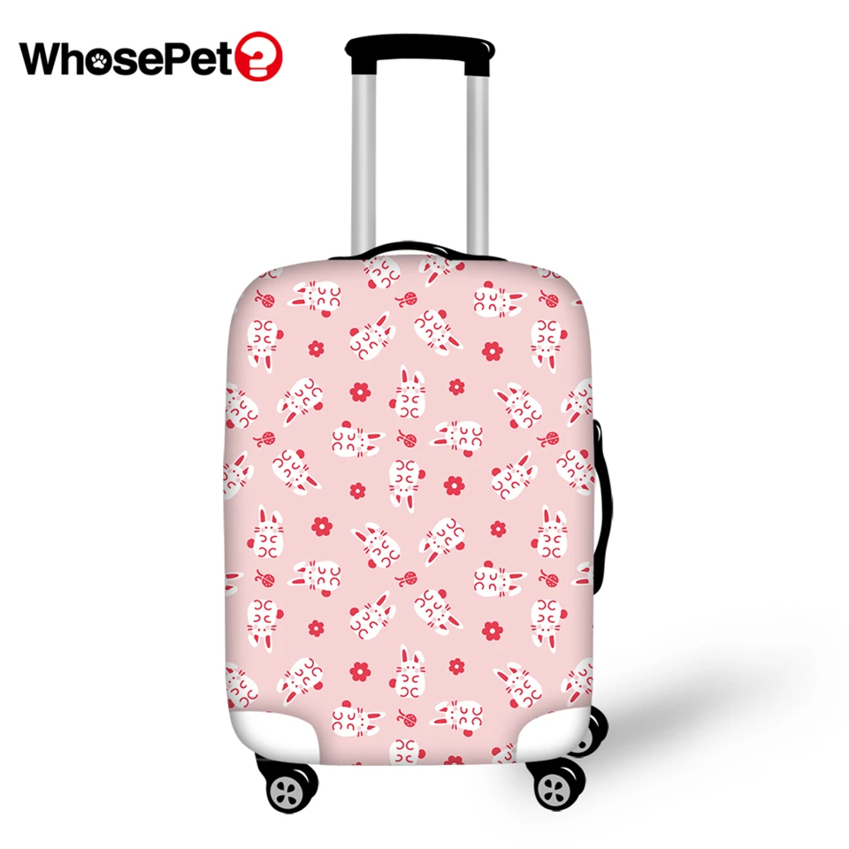 Защитный чехол ELVISWORDS для чемодана с рисунком собаки водонепроницаемый багажа