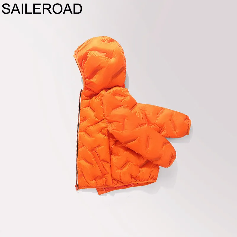 orange SAILEROAD/3-9Years детская зимняя куртка для девочек и мальчиков Winterjas Jongens Пуховое пальто для девочек для русской зимы Plumas Nina - Цвет: orange