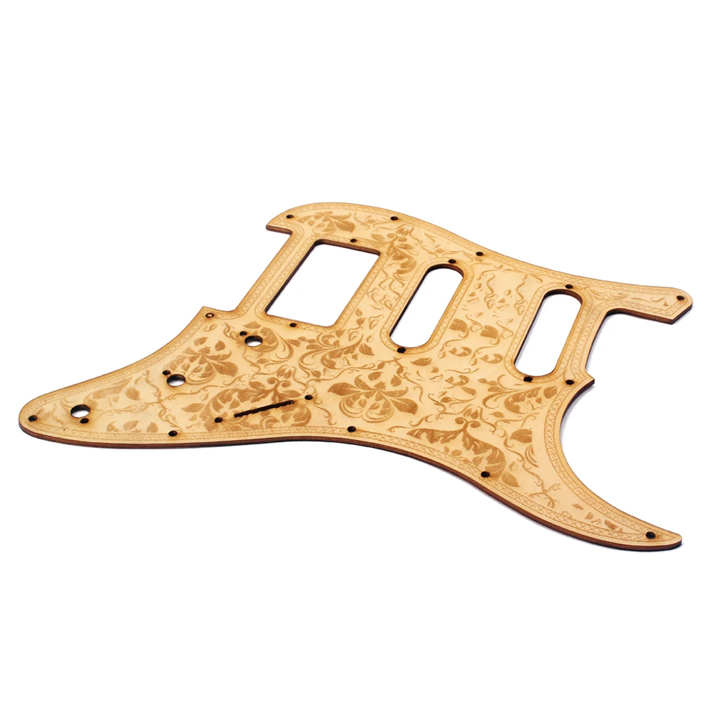 Деревянная гитара SSH Pickguard из кленового дерева с декоративным цветочным узором