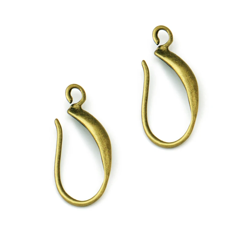 Серьги-Крючки с петлей ювелирные изделия из латуни разноцветным покрытием 15 мм 19
