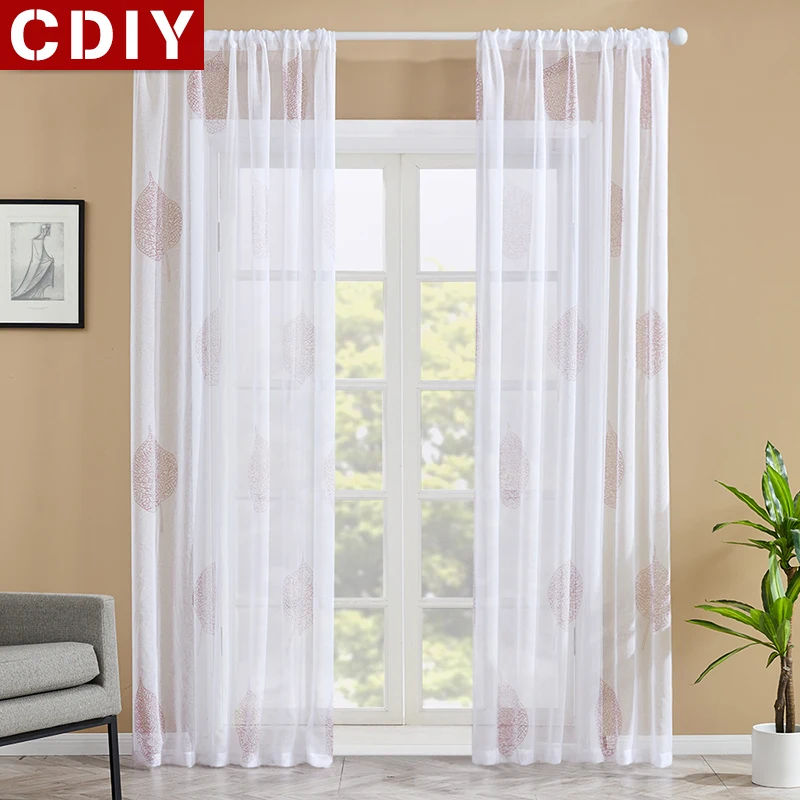 Соревнование CDIY Тюль Шторы s для Гостиная современные печатные Sheer Спальня Кухня