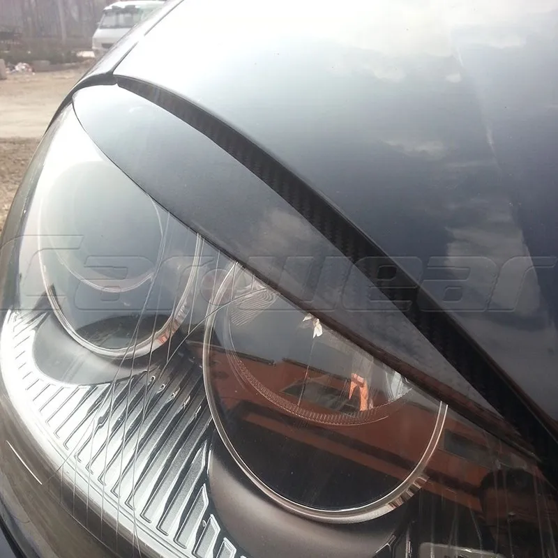 Golf 5 карбоновая Автомобильная фара брови крышка Накладка наклейка для Volkswagen VW MK5 2005-2007