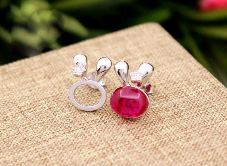 Пустые серьги Пусеты Из 100% стерлингового серебра 925 пробы подходят для 8*10 мм