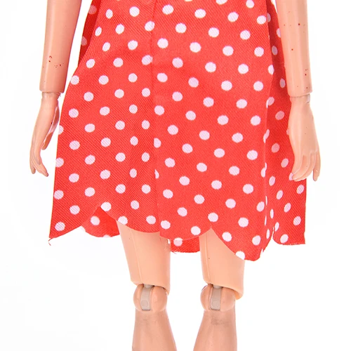 

2017 10pcs/lot New Beautiful Handmade Party Clothes Fashion Dress for Doll Mixed style Dress