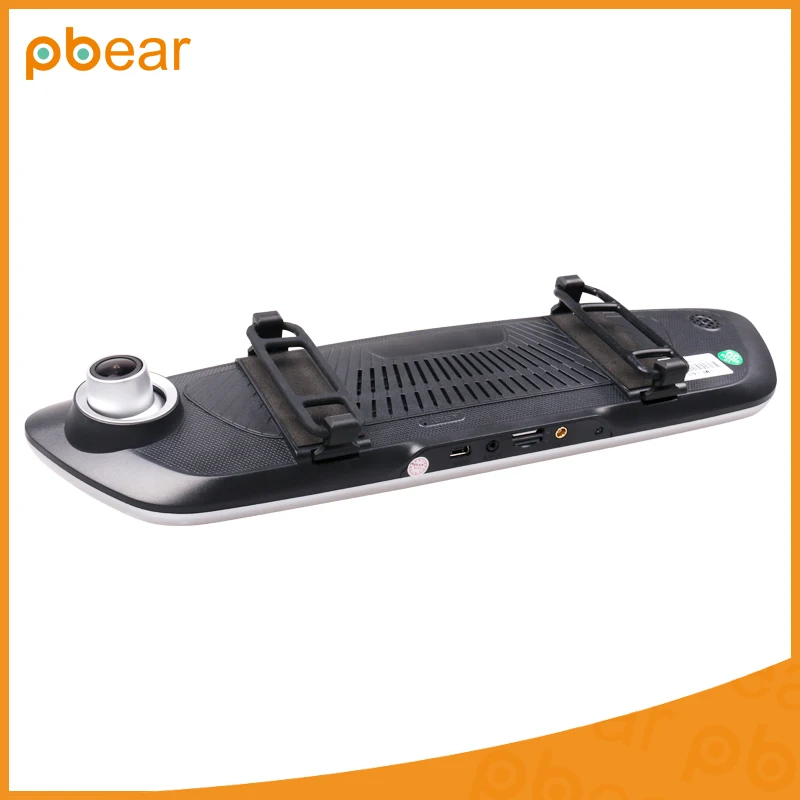 Pbear 7.0 дюймов Двойная Линза Bluetooth Сенсорный экран Автомобильный видеорегистратор