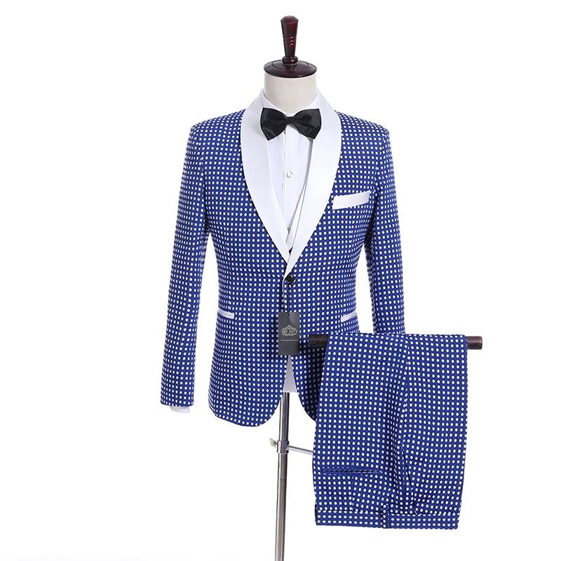 

Handsome Groomsmen Wool blend Groom Tuxedos Mens Wedding Dress Man Jacket Blazer Prom Dinner (Jacket+Pants+Tie+Vest) A29