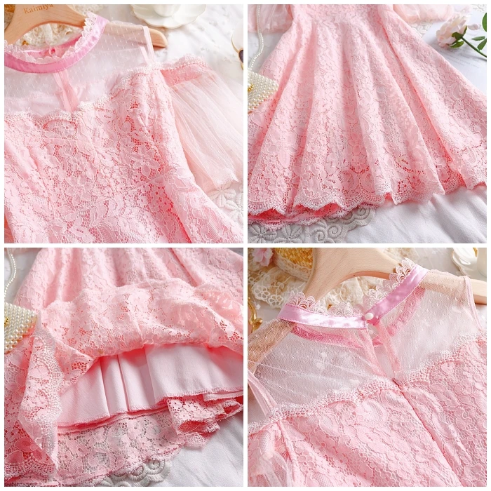 Adomoe Junior/летние милые розовые платья Kawaii милое кружевное платье мягкое с бантом из