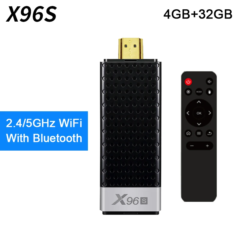ТВ палка X96S умные фильмы и Android 8 1 четырехъядерный процессор Amlogic S905Y2 Wifi 4 Гб ОЗУ 32