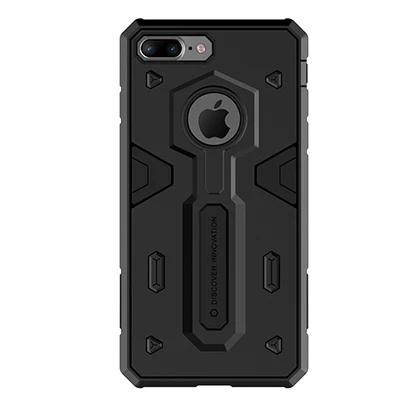 Черный Чехол для iphone 6, 6 S, 7/plus, Nillkin Defender, жесткий чехол на заднюю панель, Прочный противоударный+ ТПУ, комбинированный - Цвет: Черный