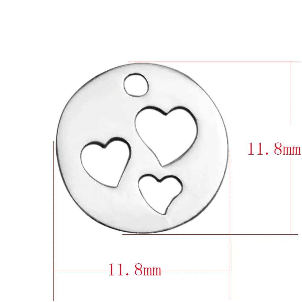 Fnixtar модное Сердце Подвески из нержавеющей стали полые подвески кулон подходит