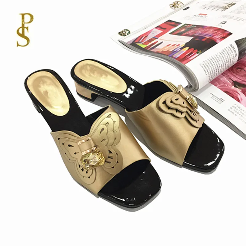 

African style shoes for women mama slippers Low heel shoes women's casual slippers