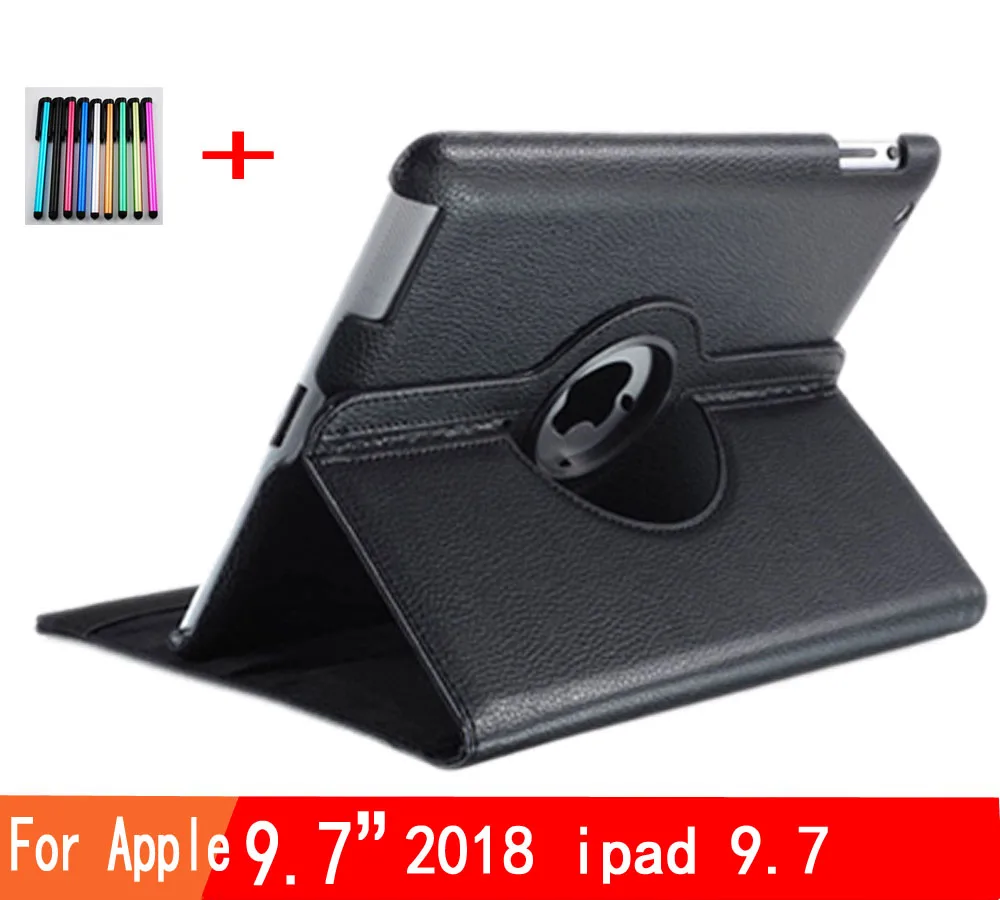 360 градусов вращающийся кожаный умный чехол для Apple iPad 2/3/4 2018 9 7 Pro 11 12 mini 4 поколение