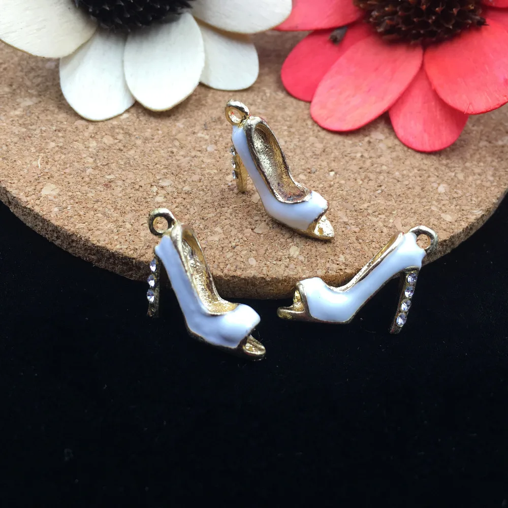 Модные украшения Стразы 10 шт. подвески сделай сам на высоких каблуках с открытым