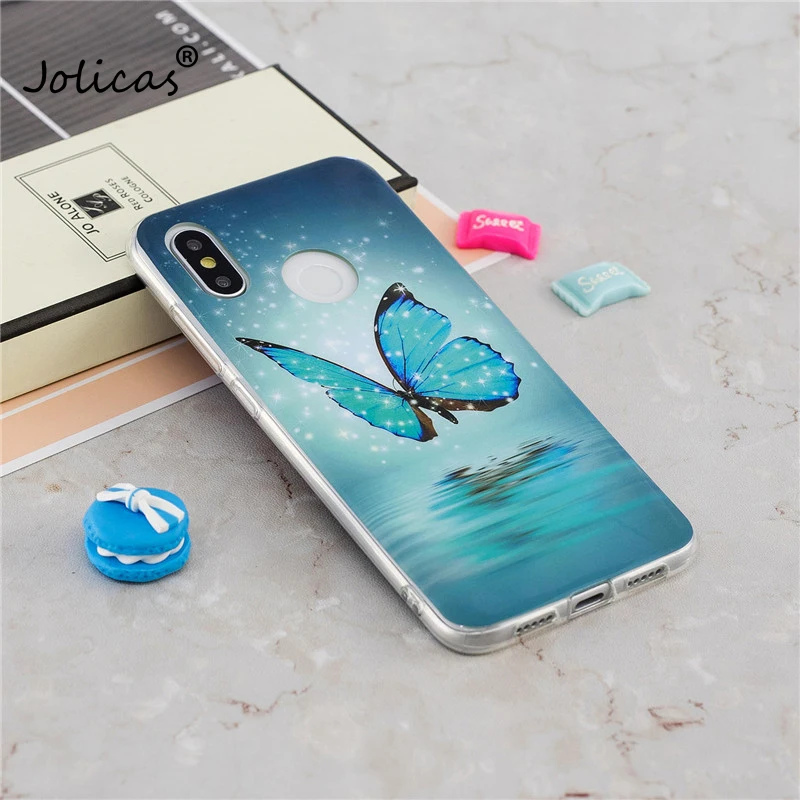 Xiaomi mi 8 светящийся чехол на СПС Coque Сова единорог мультфильм Fundas для Мягкий