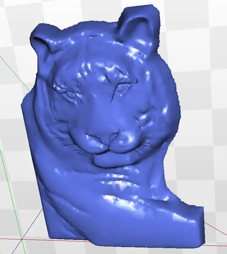 Рельеф 3d модель для cnc tiger_1 в STL файл | Инструменты