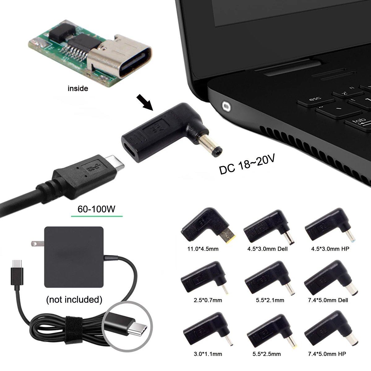 CableCC USB 3 1 Тип C адаптер постоянного тока эмулятор PD триггер для Lenovo ThinkPad X1
