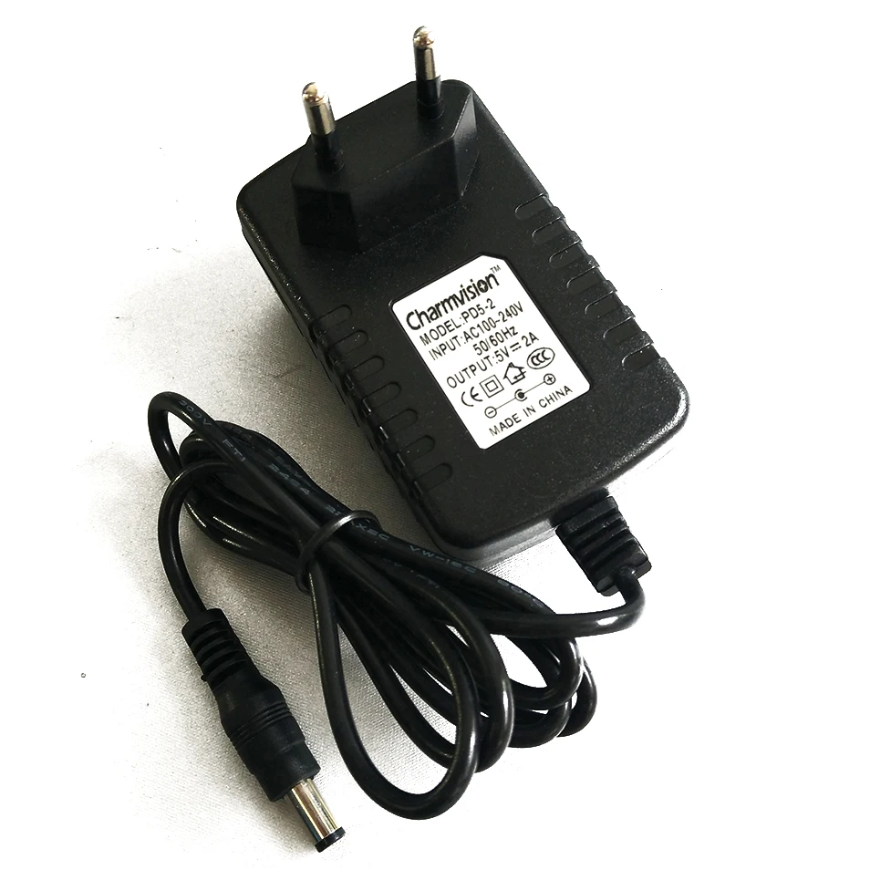 

Charmvision Original DC5V 2A AC 100V-240V Converter Power Adapter 2000mA Supply Charger Adapter EU UK Plug with 110cm lines
