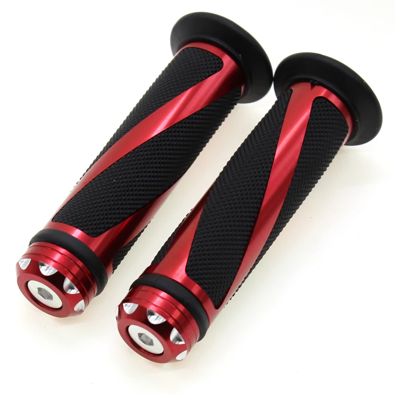

Rubber&Aluminum 7/8'' CNC 22MM Universal Motorcycle Handle Bar Handlebar Grips For Honda CB250 CB400 CBR500 CBR600RR CBR1000RR