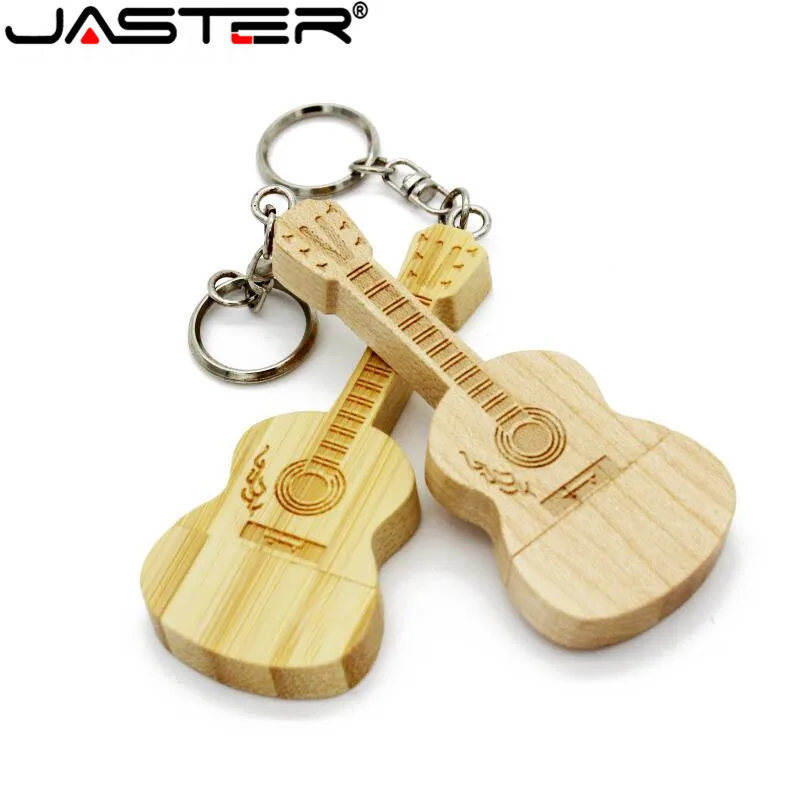 JASTER (более 10 шт. бесплатный логотип) деревянная гитара + коробка usb флеш накопитель
