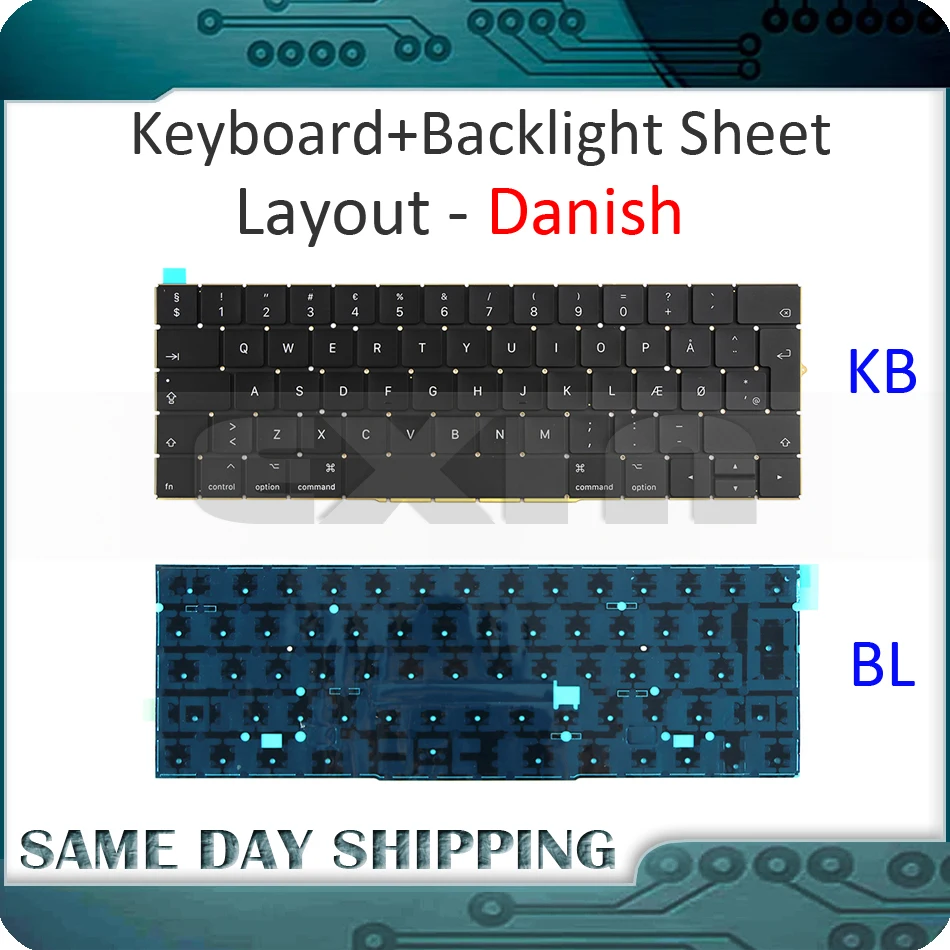 Новинка для Macbook Pro Retina 15 '&#x27A1707 Датская DK Дания Скандинавская клавиатура с