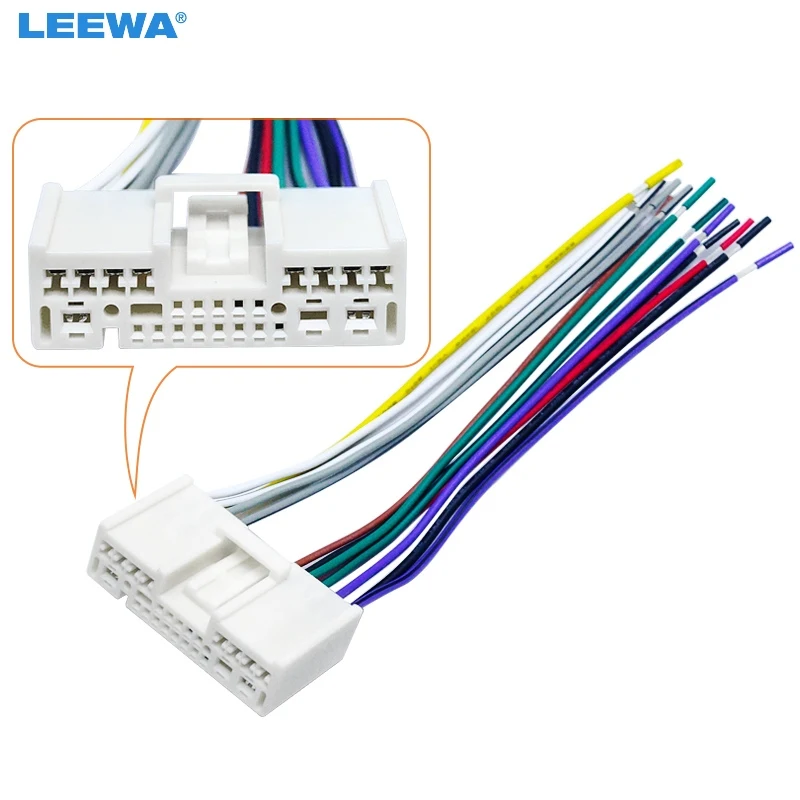 Адаптер LEEWA для кабеля питания Mazda 2 3 5 6 8 CX5 CX7 # CA1238|car radio harness adapters|harness adapterradio adapter |
