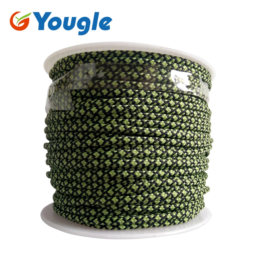 YOUGLE 2mm  3 Strand  High quality Paracord Parachute Cord Outdoor Camping  tent Rope Fishing line Wholesale 164FT 50meters