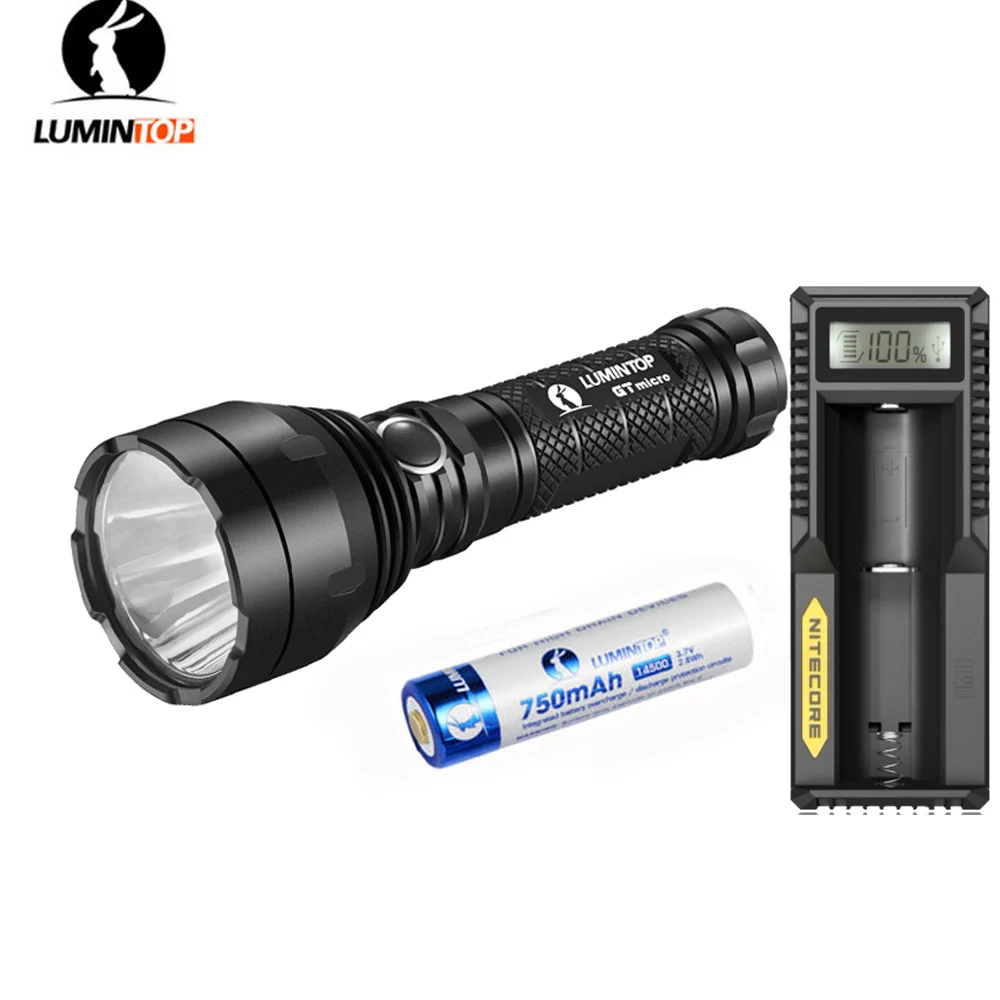 LUMINTOP GT micro BLF GT фонарик Cree XPL-HI светодиодный Макс 1000 люмен дальность луча 400 метров 50000cd EDC фонарь маленький фонарик - Испускаемый цвет: GT micro 14500 UM10