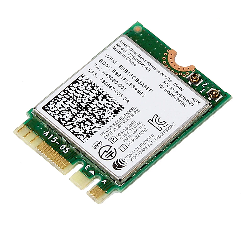 Двухдиапазонный беспроводной N для Intel 7260NGW AN 7260 NGFF Wifi Bluetooth 4,0 Mini Wlan карта Поддержка hp/Asus/acer/Dell/Toshiba ноутбук