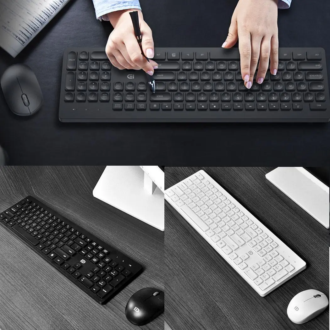 Беспроводная клавиатура и мышь настольный ноутбук модный домашний офисный