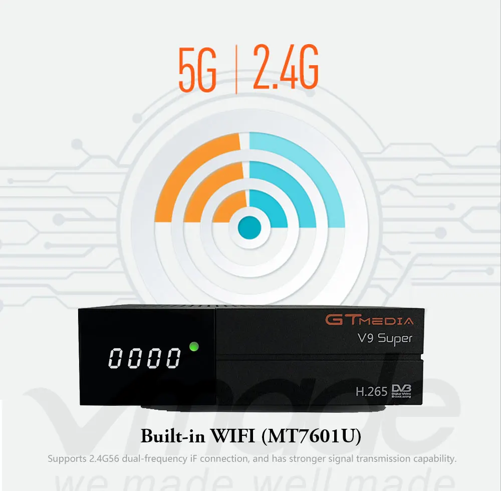 Европейский 2 года CCCAM 7 линий GTMEDIA V9 супер спутниковый ТВ ресивер DVB S2 FULL HD 1080P поддержка Bisskey CCCAM Dolby H.265 tv BOX