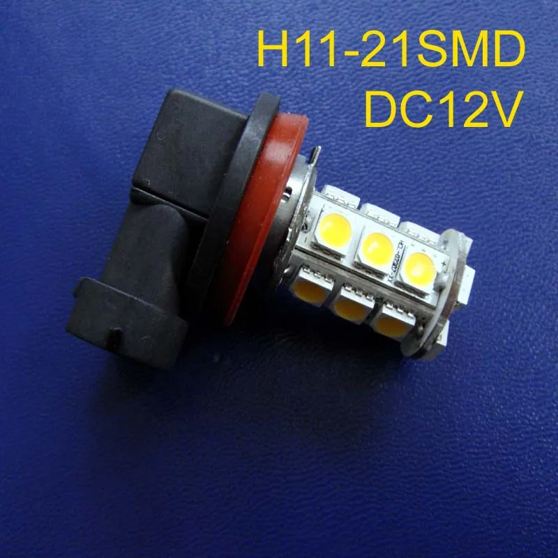 Высококачественные светодиодные противотуманные фары 12 В H11 5050 21SMD 3 чипа