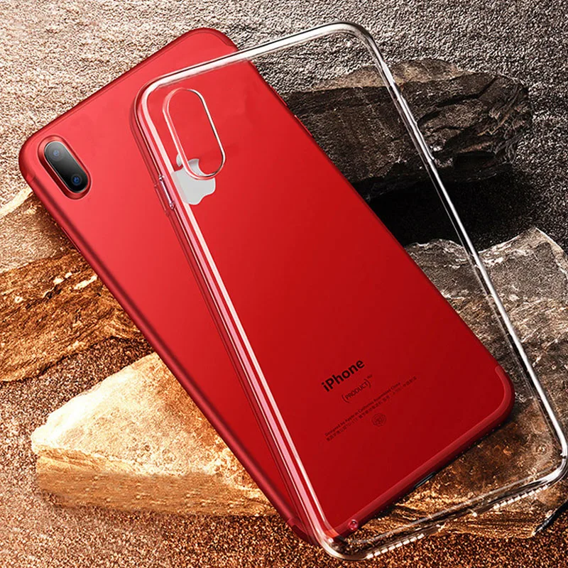 Высококачественный ультрапрозрачный чехол из ТПУ для Iphone X мягкий силиконовый