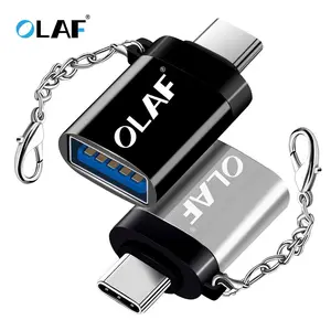 Адаптер OLAF OTG Type-CUSB Type-C для Xiaomi, Huawei, Samsung S9, адаптер USB Type-C на USB 3,0 OTG