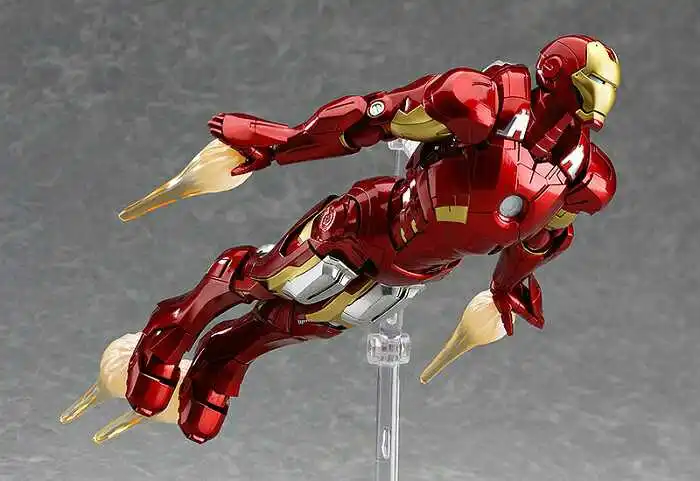 Мстители Figma 217 ex-018 Железный человек Mark 7 MK42 ПВХ фигурку Коллекция Модель игрушка