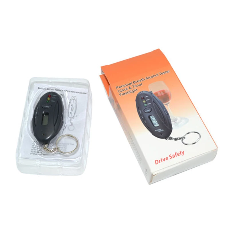ЖК цифровой алкогольный анализатор дыхания Тестер Авто Портативный мини