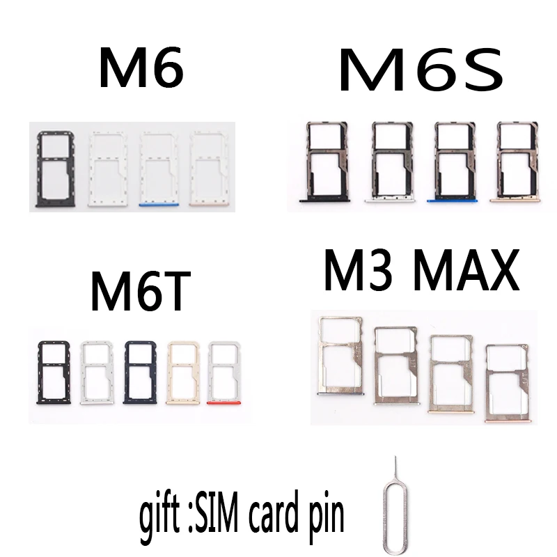 Поднос SIM карт памяти для m3 MAX M6 M6T M6S Бесплатная доставка | Мобильные телефоны и
