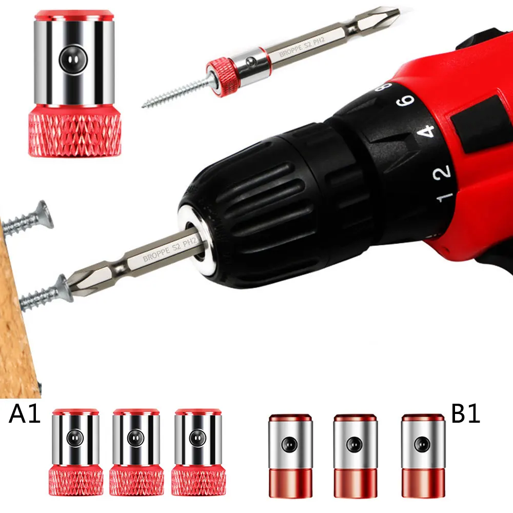 

Screwdriver Plus Magnetic Ring Double Head Cross Word Batch Head 6.35mm Metal Strong Magnetizer