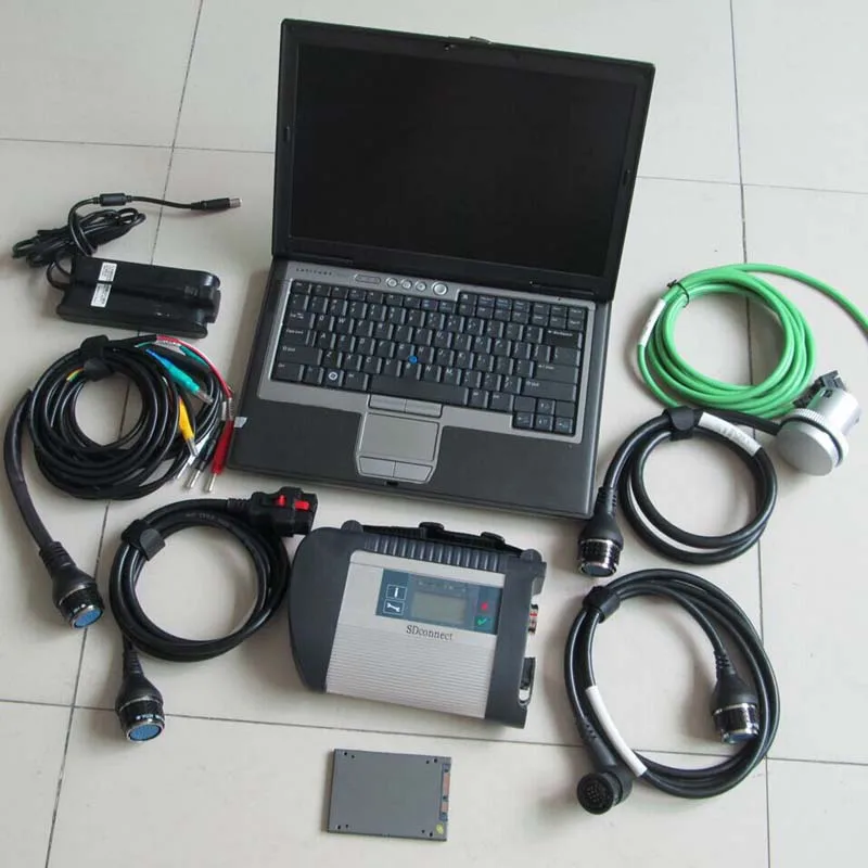 MB Star C5 SDConnect C4 с программным обеспечением 12/ и ноутбуком D630 профессиональная Автоматическая диагностика SD Подключение C5 Wi-Fi диагностический сканер