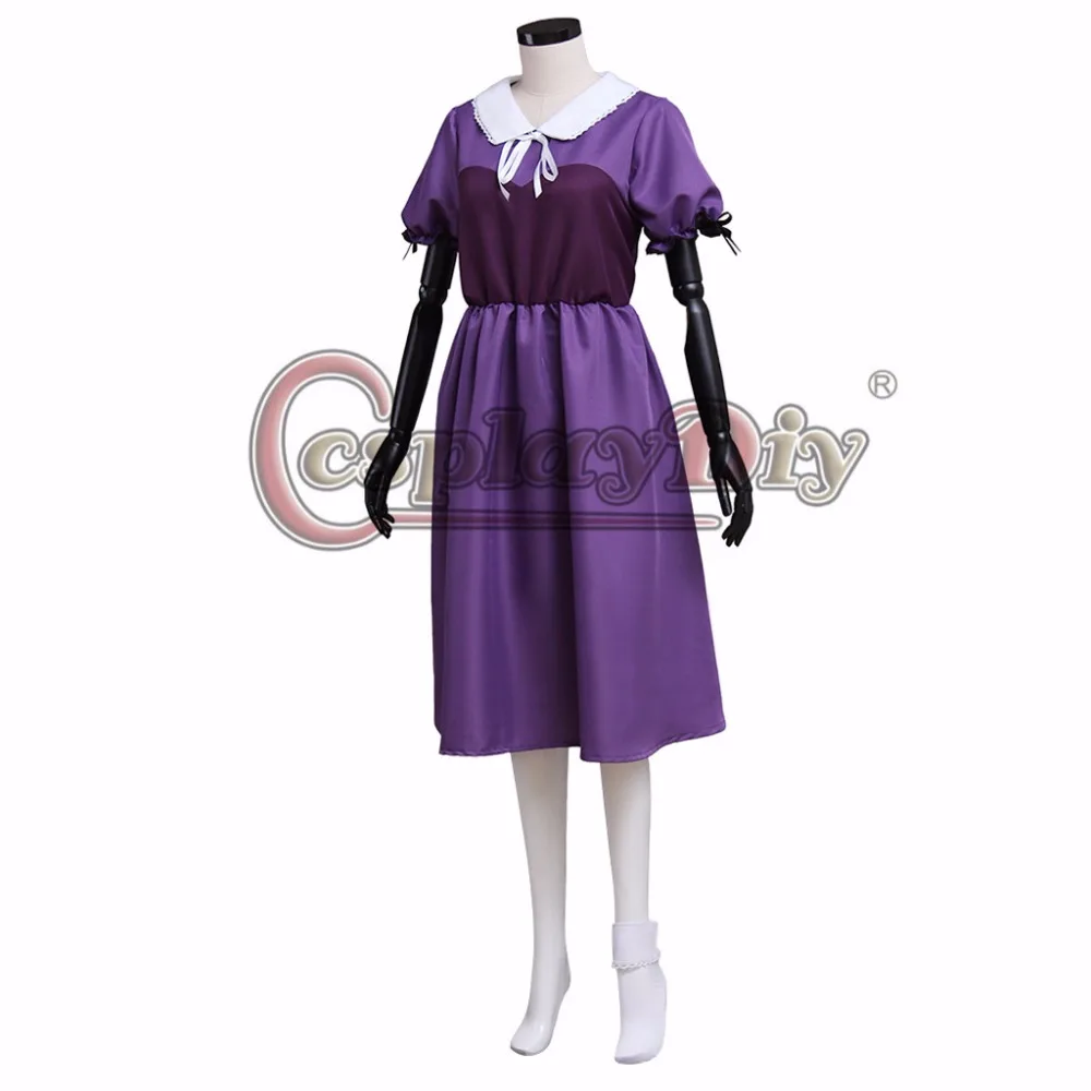 Платье Sakura Megumi Pruple костюм для косплея аниме Gakkou Gurashi Gilr платье в консервативном