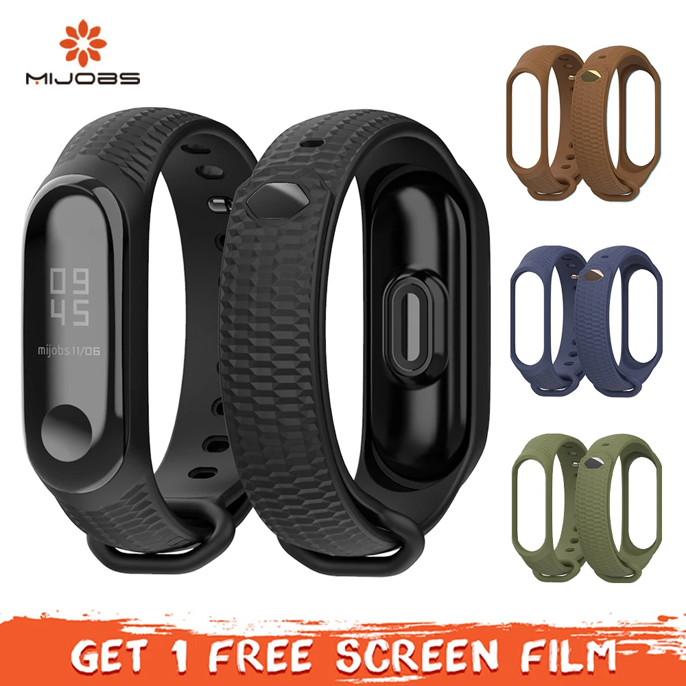 Ремешок Xiaomi Mi Band 3 для браслета band силиконовый ремешок MiBand браслет